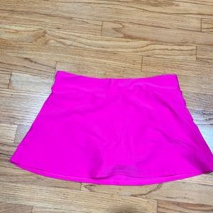 Pink spandex skort!